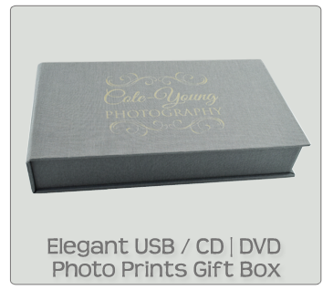 Elegant USB / CD / DVD Photo Prints Gift Box